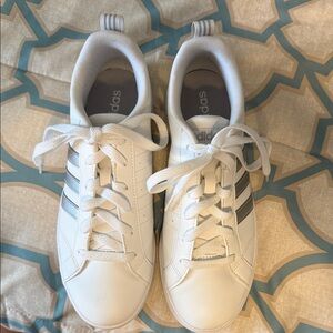 adidas White and Gray Women's Sneakers